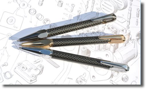 Vertex Carbon Fibre Ballpoint Pen - The Forest At Your Fingertips.com