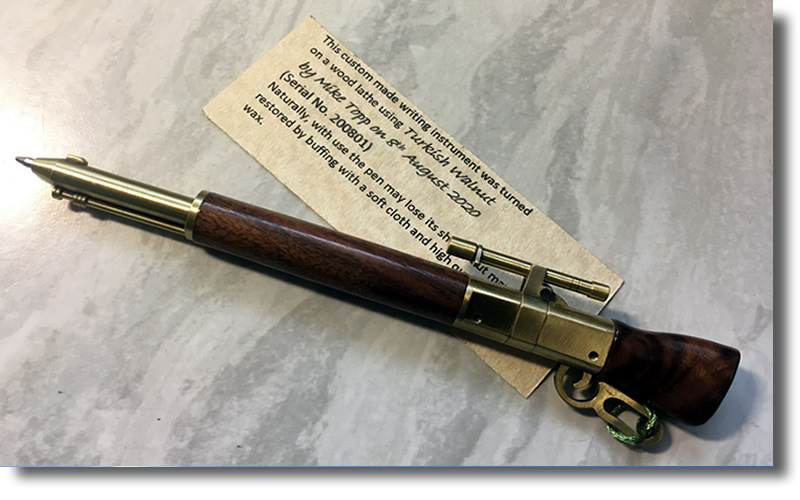 Walnut Wood Bolt Action Pen from The Wood Reserve